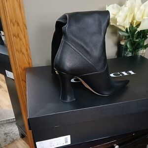 Coach Black Heeled Boots for Women